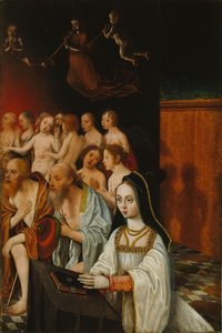 De zielen van de rechtvaardigen en schenker, ca. 1520 door Jan Mostaert