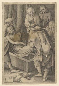 De graflegging (kopie), 1521 door Jan Muller