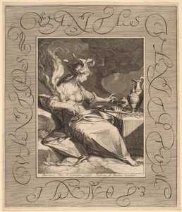 Vanitas, Vanitatum et Omnia Vanitas door Jan Pietersz Saenredam, after Abraham Bloemaert
