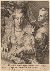 Gehoor door Jan Pietersz Saenredam after Hendrik Goltzius