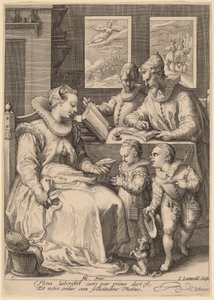 Ochtend door Jan Pietersz Saenredam, after Hendrik Goltzius