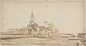 Haarlem Gate at Amsterdam door Jan Ruischer