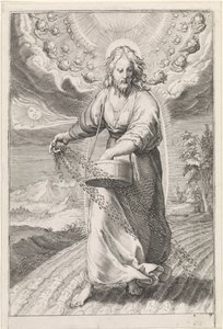 Christus als zaaier door Jan Saenredam (attributed to)