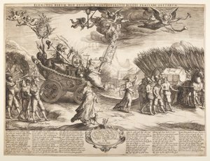 Allegorie op de triomf van Nederland over Spanje door Jan Saenredam