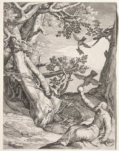 Elia in de Wildernis Gevoerd door Raven, 1604