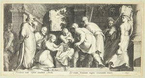 Aanbidding door de Herders door Jan Saenredam