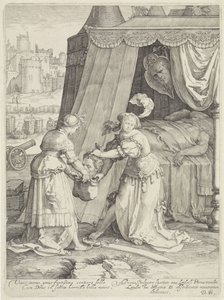 Judit met het hoofd van Holofernes door Jan Saenredam