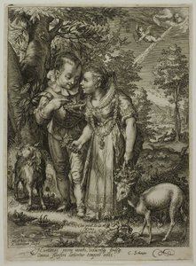 Lente, uit De Vier Seizoenen door Jan Saenredam