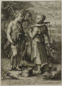 Zomer, uit De Vier Seizoenen door Jan Saenredam