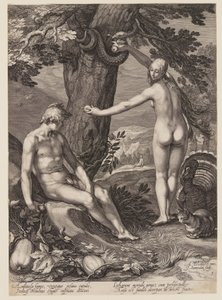 De verzoeking van de mens, uit de geschiedenis van de eerste ouders van de mens
