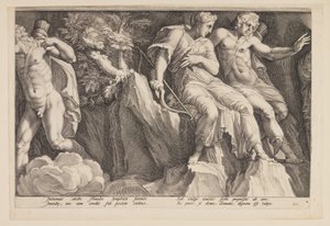 De straf van Niobe (Plaat 3) door Jan Saenredam