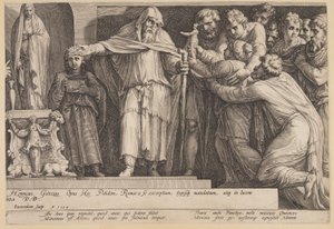 De straf van Niobe (Plaat 5) door Jan Saenredam