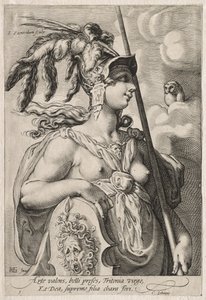 Drie Godinnen, ca. 1595 door Jan Saenredam