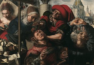 Chirurgie, 1550-1555 door Jan Sanders Hemessen van