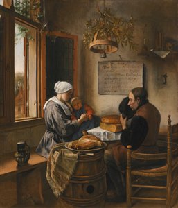 Het gebed voor de maaltijd door Jan Steen