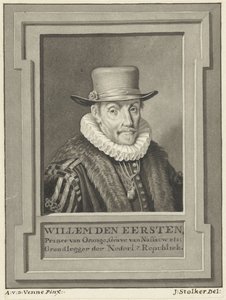 Portret van Willem I, prins van Oranje-Nassau door Jan Stolker