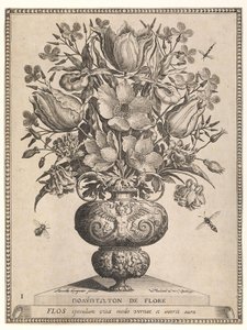 Bos bloemen in een vaas