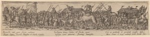 Legertrein en Dood door Jan Theodor de Bry after Erhard Schön
