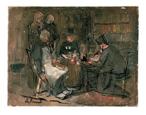 Het Kantoor van de Advocaat (studie) door Jan Toorop