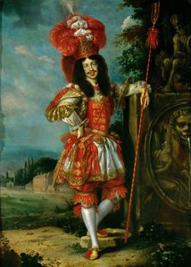 Keizer Leopold I 1640-1705 in een theatraal kostuum, 1667 door Jan Thomas
