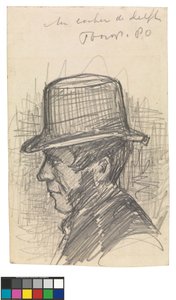 Een koetsier in Delft door Jan Toorop