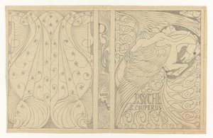 Bandontwerp voor: Louis Couperus, Psyche, 1898 door Jan Toorop