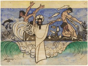 De wonderbare visvangst door Jan Toorop