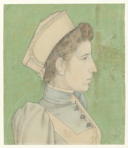 Portret van Nelly Goudkade door Jan Toorop