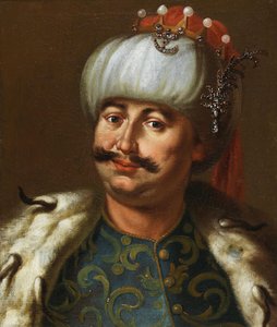 Jan III Sobieski, koning van Polen, gekleed als een Ottomaanse sultan door Jan Tricius