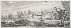 Landschap met een Boerderij