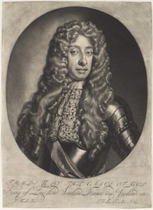 James II door de Genade Gods Koning van Engeland, Schotland, Frankrijk en Ierland etc., circa 1685 door Jan Verkolje