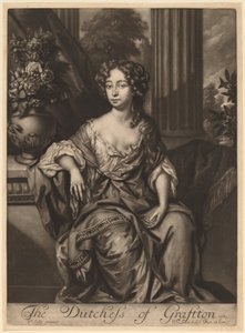 De hertogin van Grafton door Jan Verkolje I after Sir Peter Lely