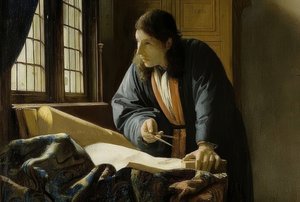 De geograaf (detail). 1669 door Jan Vermeer van Delft
