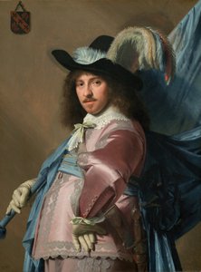 Andries Stilte als Vaandeldrager, 1640 door Jan Verspronck