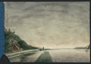 Berglandschap aan een meer door Jan Veth
