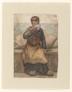 Drinkende jongen