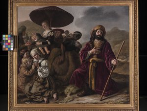 Jacob zoekt de vergeving van Esau door Jan Victors