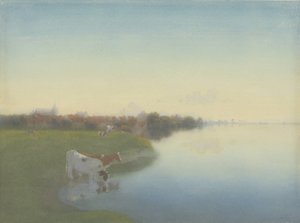 Oever van de IJssel bij Hattem