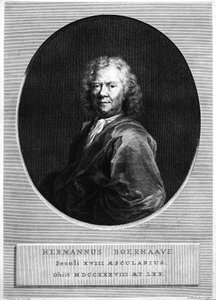 Herman Boerhaave, gegraveerd door Jacobus Houbraken door Jan Wandelaar