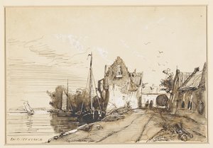 Stadje aan een rivier