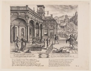Dorica, uit Theatrum Vitae Humanae (De tijdperken van de mens) door Jan Wierix