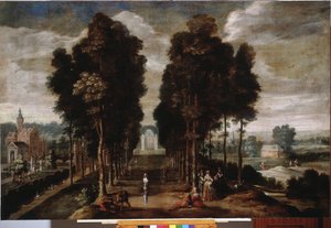 Het park van het kasteel door Jan Wildens