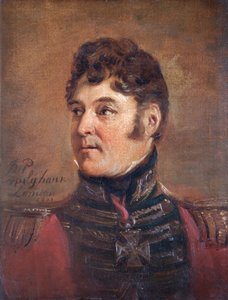 Portret van generaal Sir Colin Halkett, Britse soldaat, 1821 door Jan Willem Pieneman
