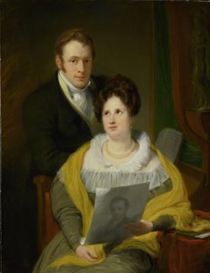 Portret van een vrouw en een man