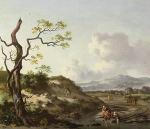 Een Landschap met Reizigers door Jan Wiynants
