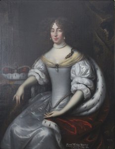 Portret van Dorothea van Brandenburg, geboren von Schleswig-Holstein-Sonderburg-Glücksburg (1636-1689) door Jan de Baen