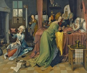 De Geboorte van de Maagd door Jan de Beer