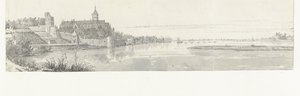 Gezicht op Nijmegen en de Waal