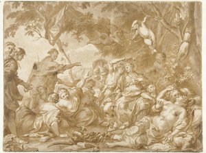 Amaryllis en Myrtillo door Jan de Bisschop