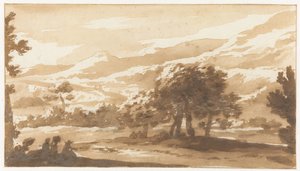 Bergachtig landschap in Italië